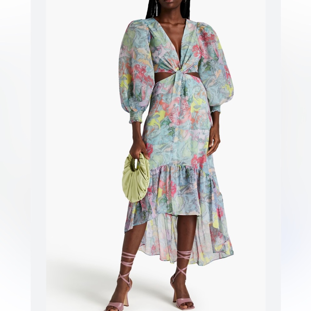Alice + Olivia Floral High Low Dress